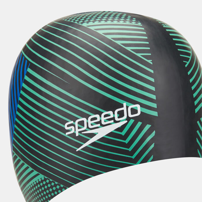 Speedo Reversible Moulded Swimming Cap Black Speedo Reversible Moulded Swimming Cap Black image number 2