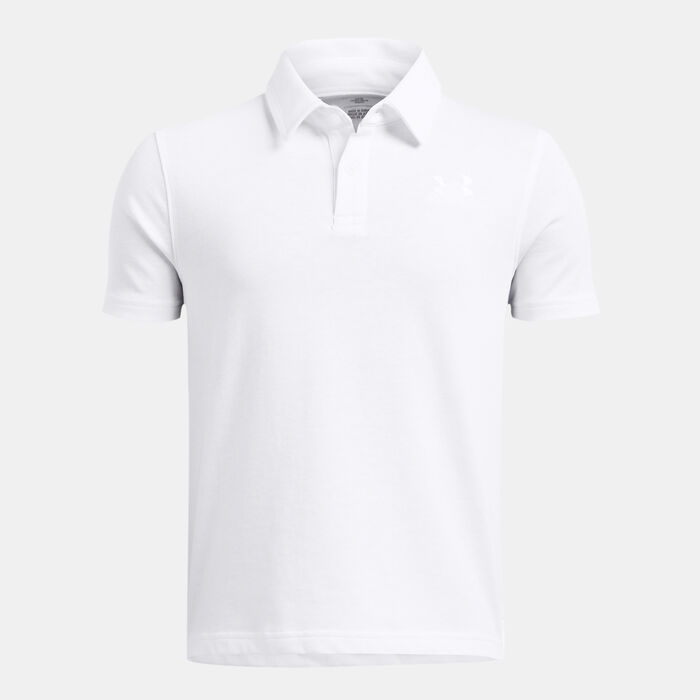 Under Armour Junior Boys Icon Polo - White/White