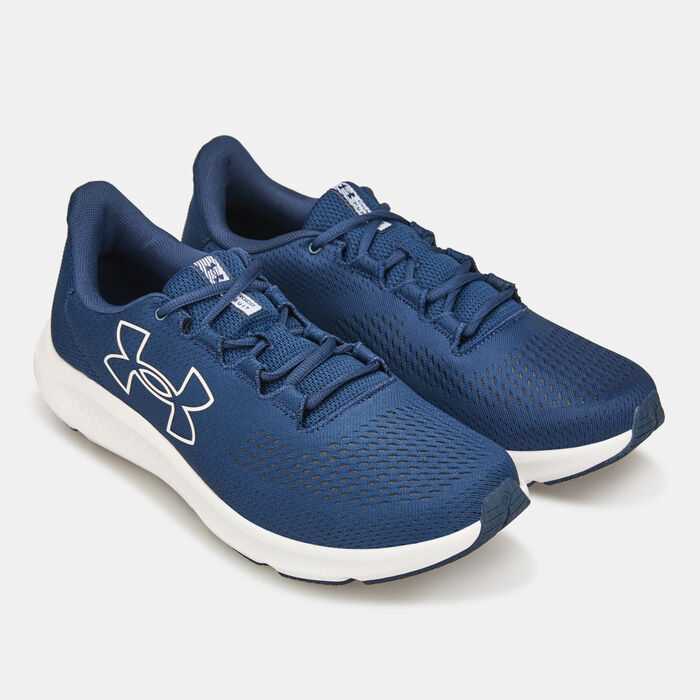 Buy Under Armour Men's Charged Pursuit 3 Big Logo Running Shoes Blue in ...