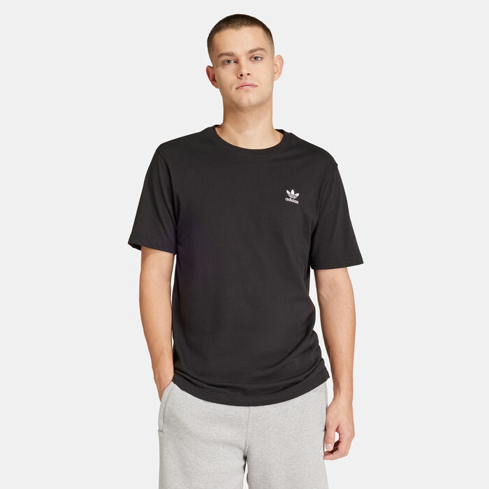 adidas Originals Men's Trefoil Essentials T-Shirt Black adidas Originals Men's Trefoil Essentials T-Shirt Black image number 0