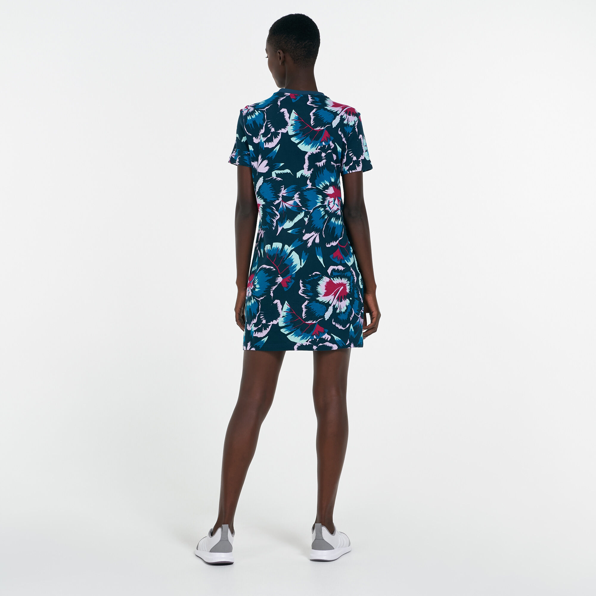 adidas Women s FARM Rio Floral Print T Shirt Dress