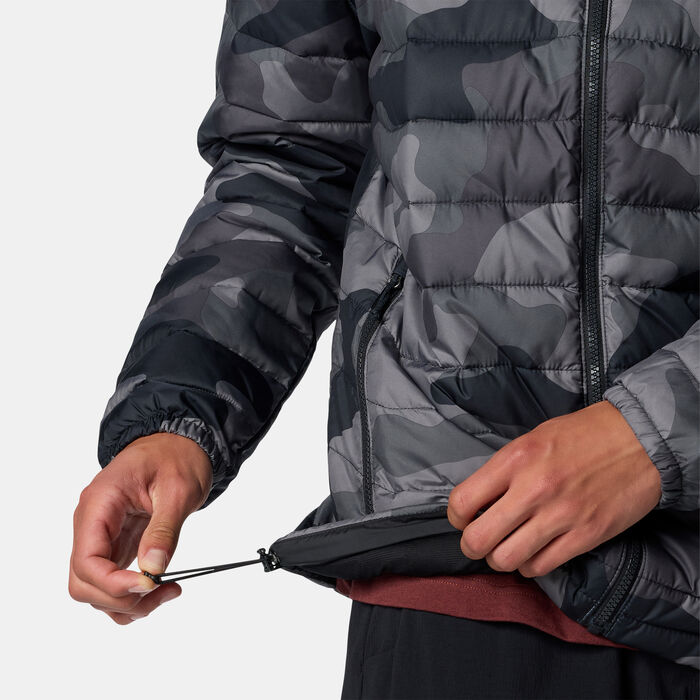 Columbia Men's Powder Lite II Printed Jacket Black Columbia Men's Powder Lite II Printed Jacket Black image number 4