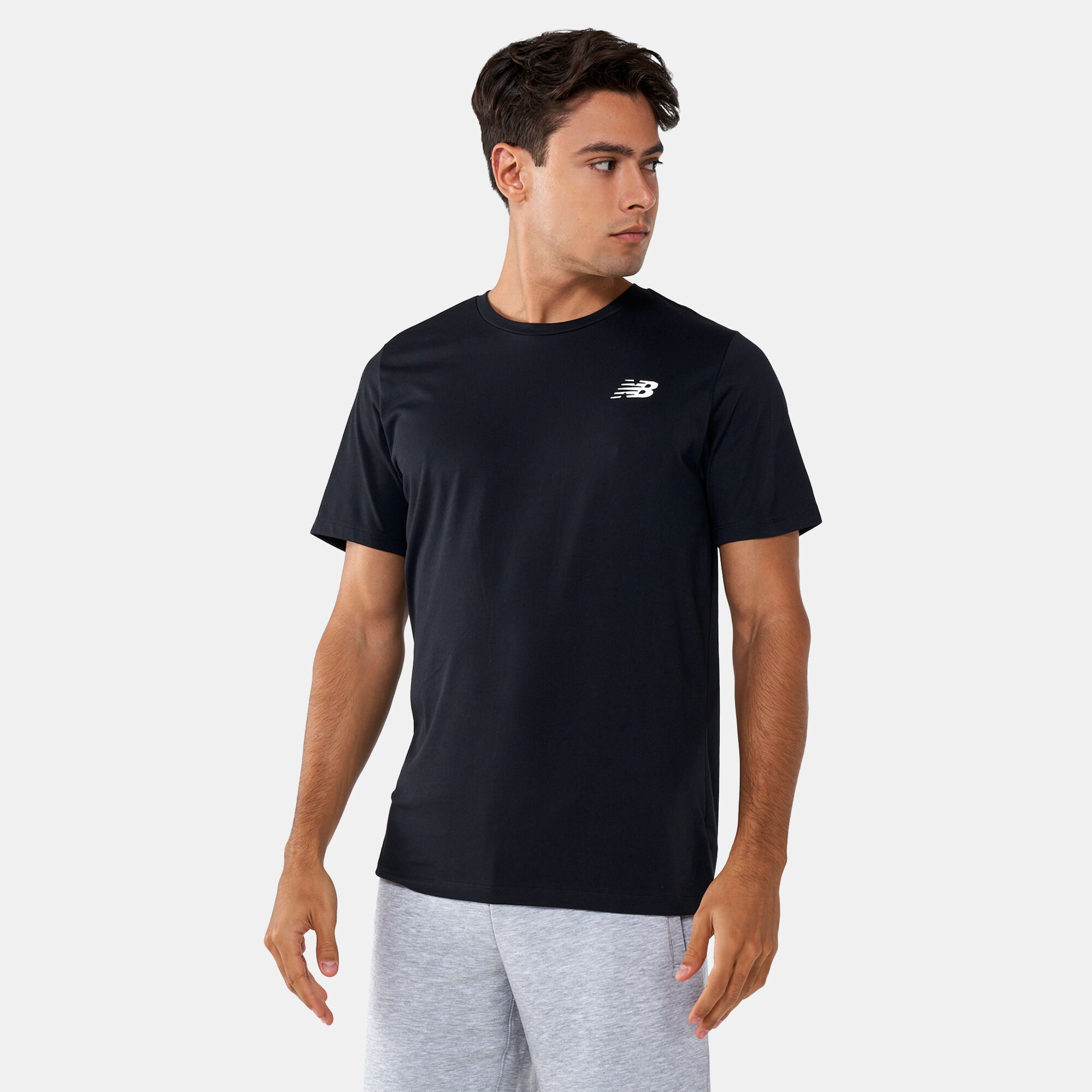 Buy New Balance Men s Heathertech T Shirt Black in KSA SSS