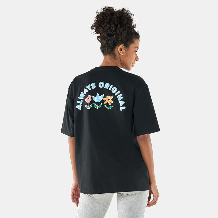 adidas Originals Women's Always Original Loose Graphic T-Shirt Black adidas Originals Women's Always Original Loose Graphic T-Shirt Black image number 1