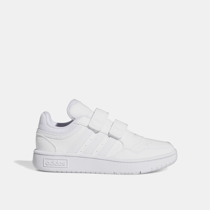 adidas Kids' Hoops Lifestyle Basketball Hook-and-Loop Shoe White image number 0