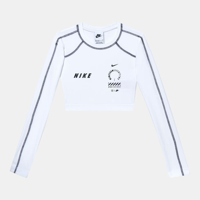 Nike Kids' Sportswear Crop Top White Nike Kids' Sportswear Crop Top White image number 0