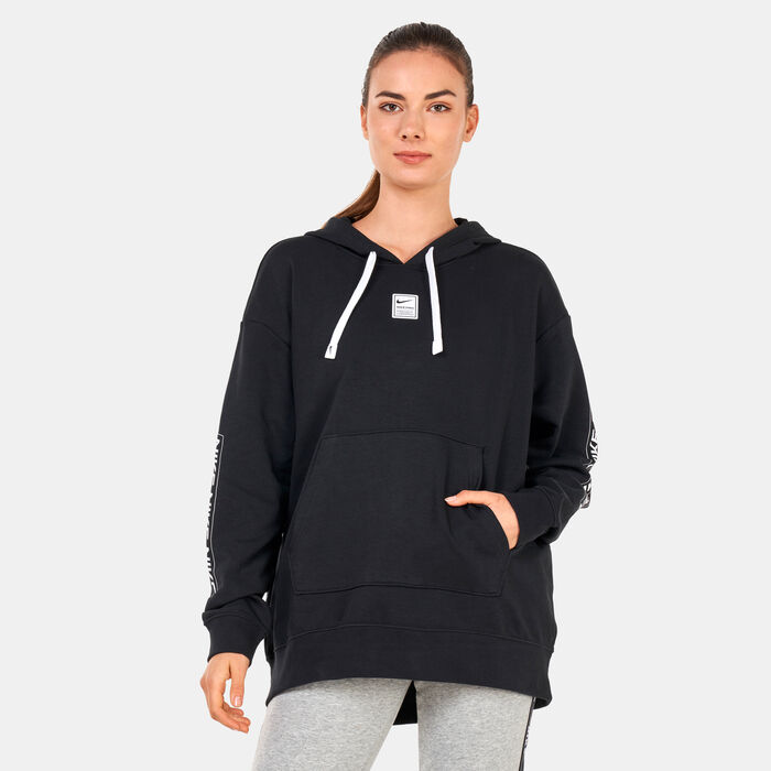 Nike Women's Pro Dri-FIT Get Fit Graphic Hoodie Black image number 0