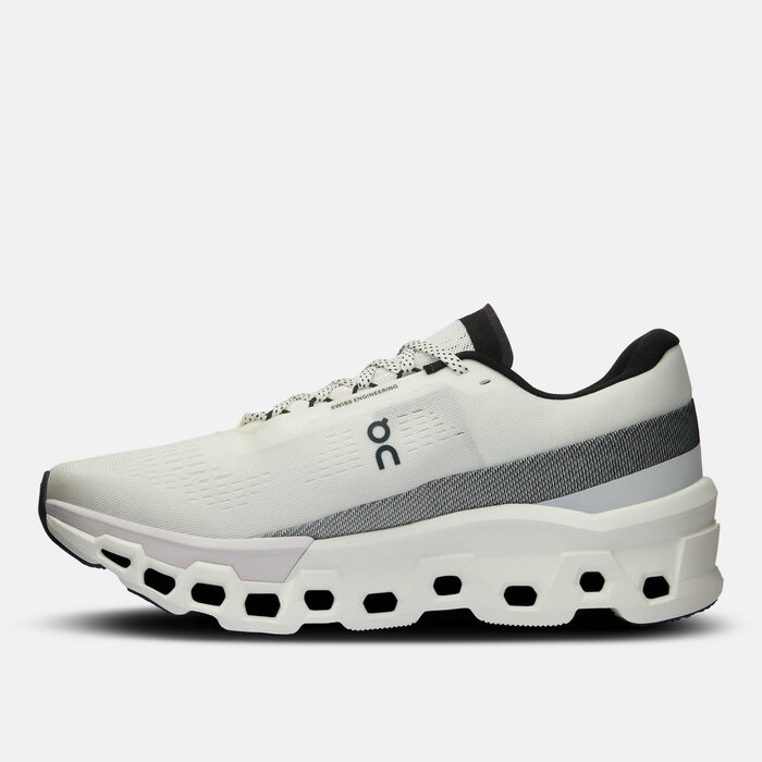 On Men's Cloudmonster 2 Running Shoes White On Men's Cloudmonster 2 Running Shoes White image number 2