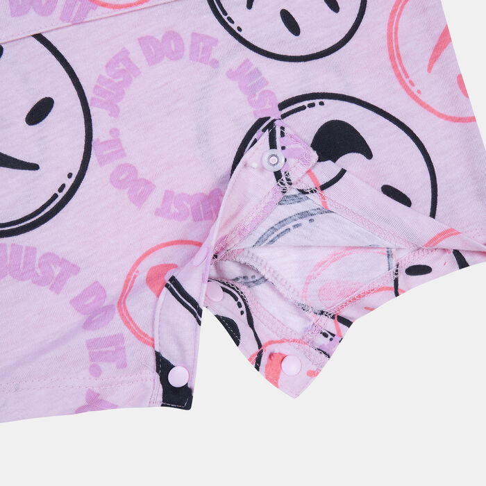 Nike Kids' Printed Happy Romper (Baby and Toddler) Blue Nike Kids' Printed Happy Romper (Baby and Toddler) Blue image number 2