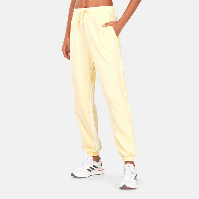 adidas Women's Hyperglam 3-Stripes Joggers yellow adidas Women's Hyperglam 3-Stripes Joggers yellow image number 0