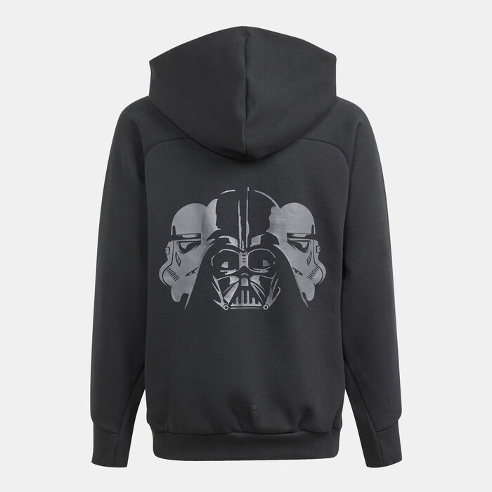adidas Kids' x Star Wars Z.N.E. Full-Zip Hoodie Black adidas Kids' x Star Wars Z.N.E. Full-Zip Hoodie Black image number 1