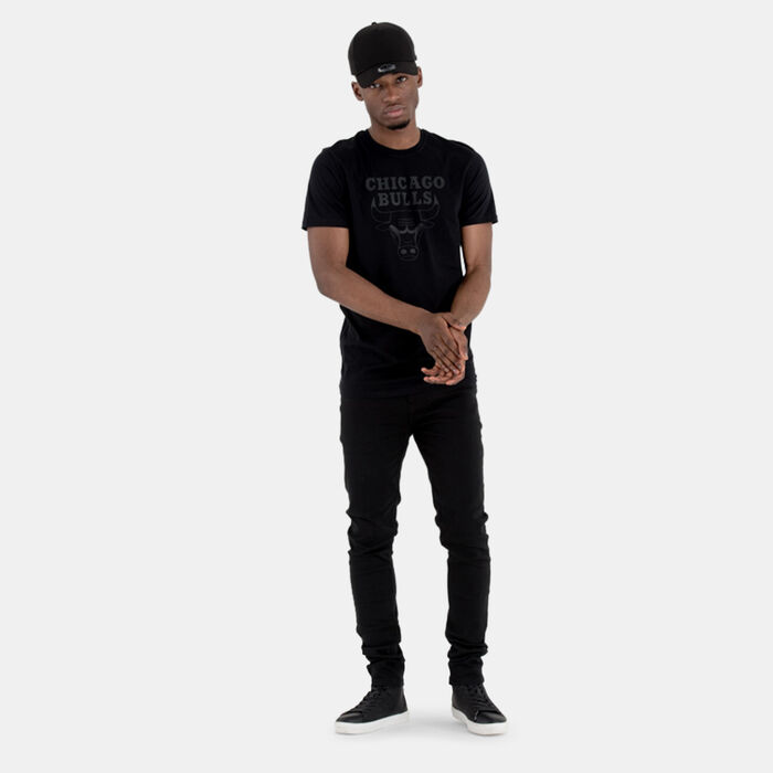 New Era Men's NBA Chicago Bulls T-Shirt Black New Era Men's NBA Chicago Bulls T-Shirt Black image number 2
