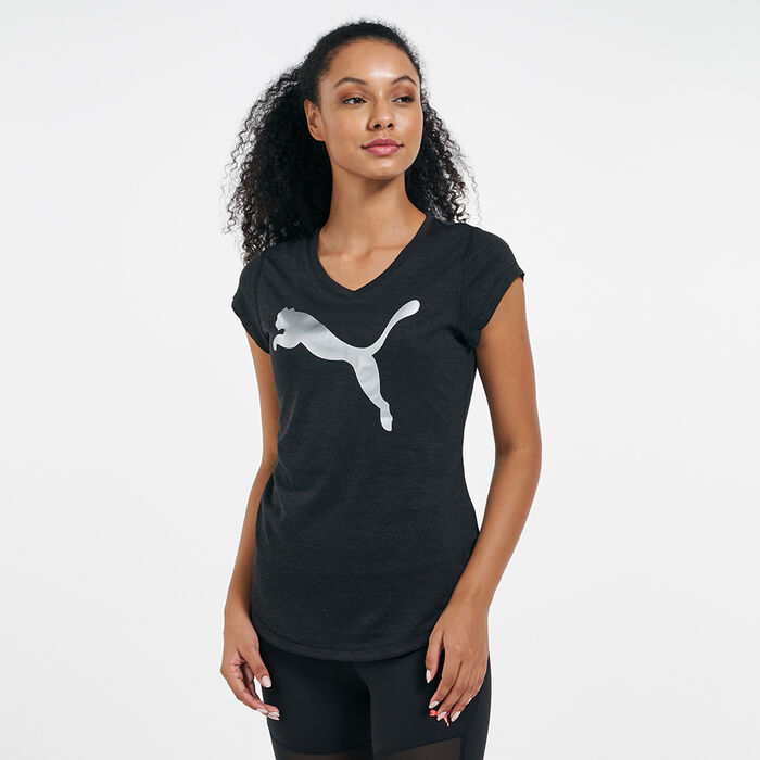 Buy Puma -SSS Heather Women\'s T-Shirt KSA in Black Cat