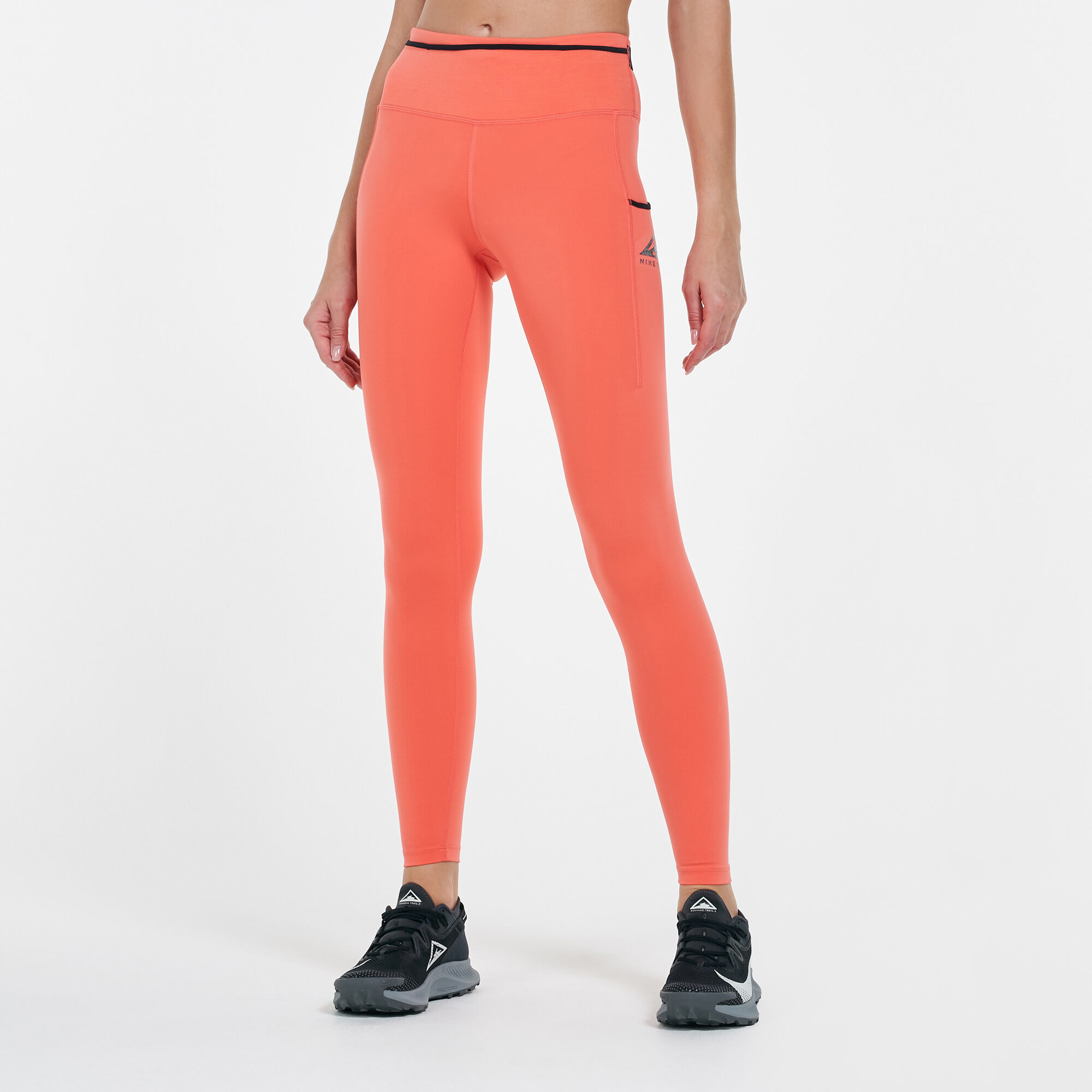 Nike Women's Essential Futura Leggings Orange Size X-Small 