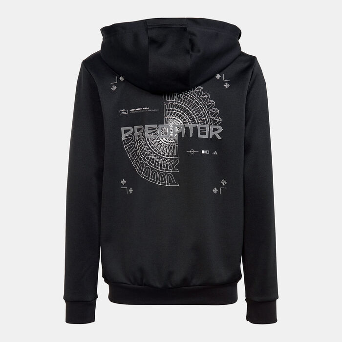 adidas Kids' Predator Full-Zip Hoodie Black adidas Kids' Predator Full-Zip Hoodie Black image number 1