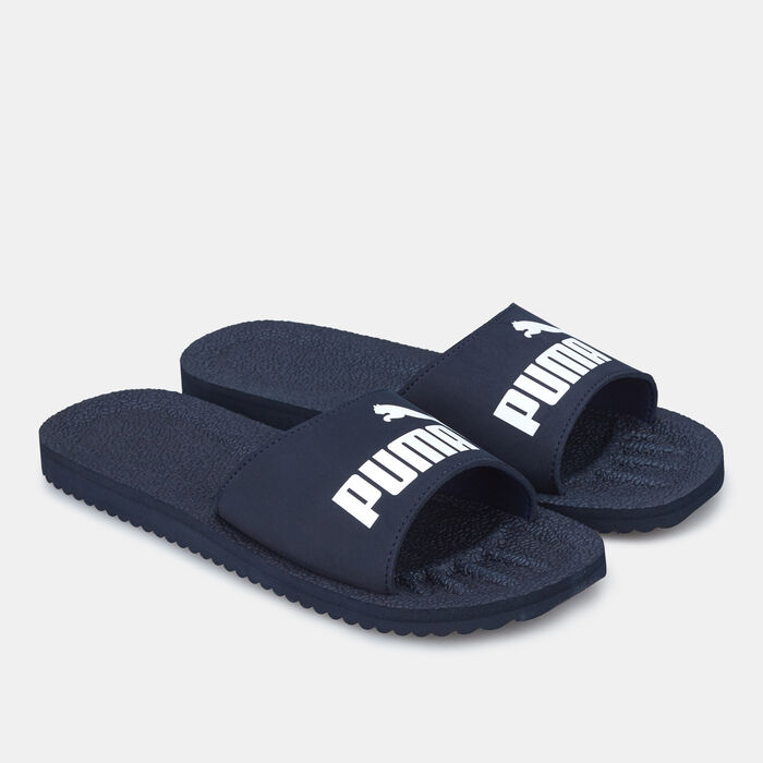 PUMA Men's Purecat Slides Blue PUMA Men's Purecat Slides Blue image number 0