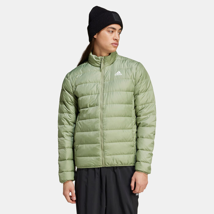 adidas Men's Essentials Light Down Jacket Green image number 2