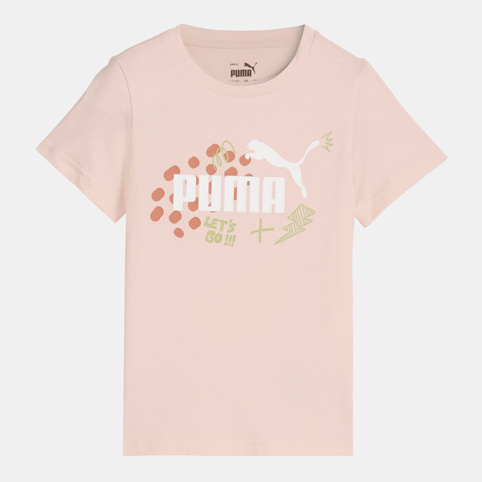 PUMA Kids' Essential+ T-Shirt Pink PUMA Kids' Essential+ T-Shirt Pink image number 0