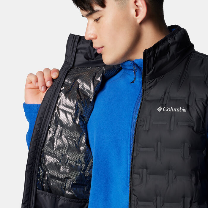 Columbia Men's Delta Ridge II Down Hiking Vest Black Columbia Men's Delta Ridge II Down Hiking Vest Black image number 4