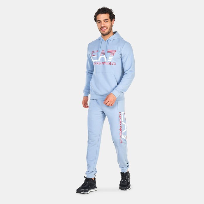 EA7 Emporio Armani Men's Big Logo Pants Blue image number 2