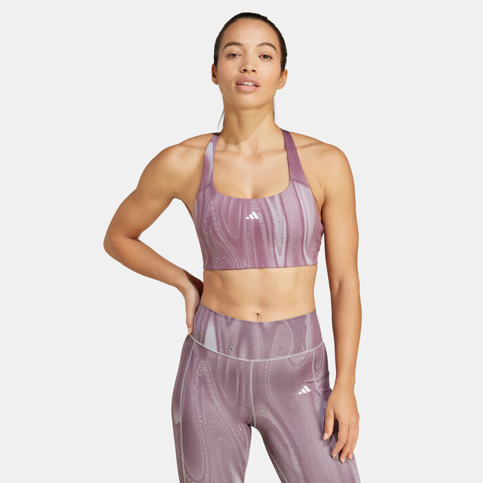 adidas Women's Powerimpact Medium-Support Training Bra Grey image number 0