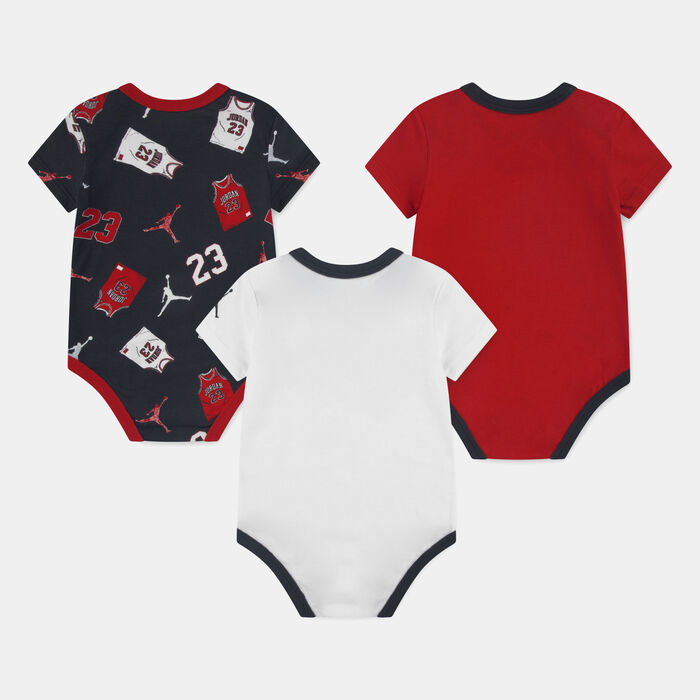 Jordan Kids' 23 Jersey Bodysuit (3 Pack) Black image number 1