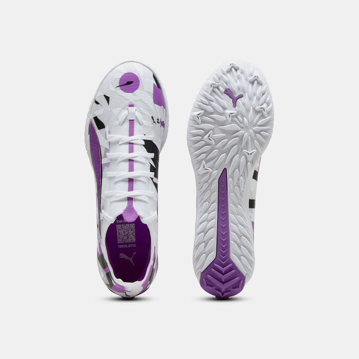 PUMA Men's ULTRA 5 Match Forever Turf Ground Football Shoes White image number 3