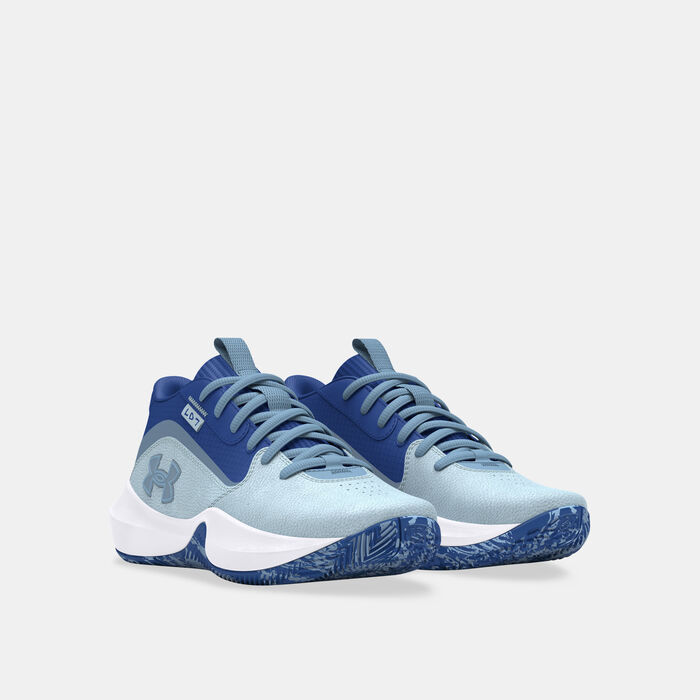 Under Armour Kids' Lockdown 7 Basketball Shoes Blue image number 1