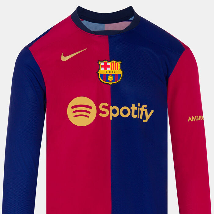 Nike Men's FC Barcelona 24/25 Home Replica Football Jersey Blue Nike Men's FC Barcelona 24/25 Home Replica Football Jersey Blue image number 2