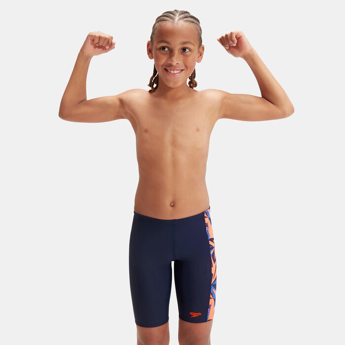 Speedo Kids' Hyper Boom Panel Swimming Jammers Blue image number 0