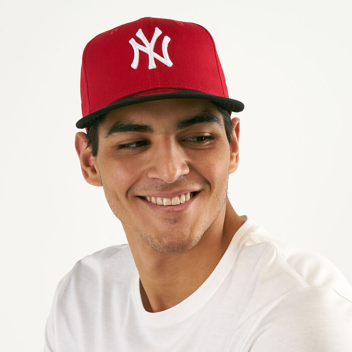 New Era Men's MLB Cotton Block Neyyan Cap Red image number 0