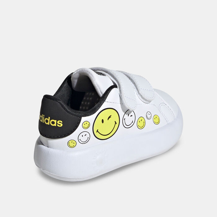 adidas Kids' Smiley Advantage Shoes White adidas Kids' Smiley Advantage Shoes White image number 2