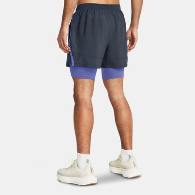 Under Armour Men's Launch 2-in-1 Running Shorts Grey