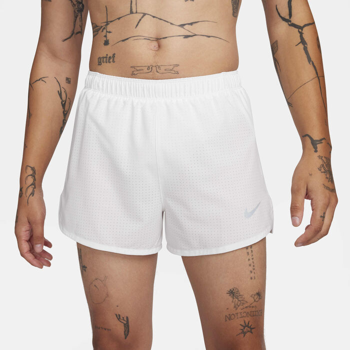 Nike Men's Fast Dri-FIT Running Shorts White Nike Men's Fast Dri-FIT Running Shorts White image number 1