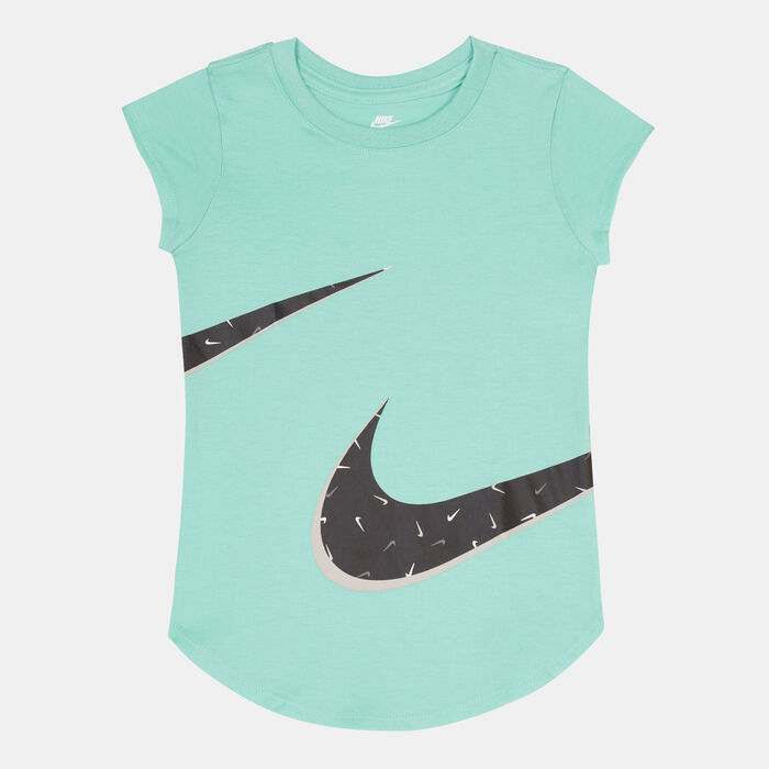 Nike Kids' Swooshfetti Logo T-Shirt (Younger Kids) Green Nike Kids' Swooshfetti Logo T-Shirt (Younger Kids) Green image number 0