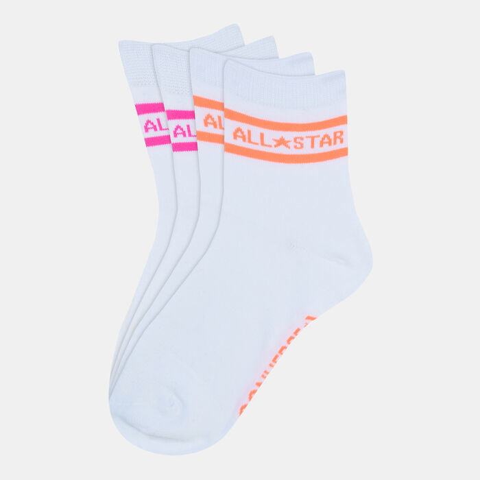 Converse All Star Double Stripe Ankle Socks (2 Pack) Multi-Color Converse All Star Double Stripe Ankle Socks (2 Pack) Multi-Color image number 0