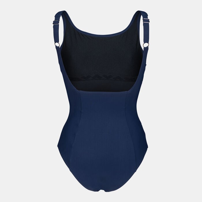 Arena Women's Isa Squared Back Swimsuit Blue Arena Women's Isa Squared Back Swimsuit Blue image number 1
