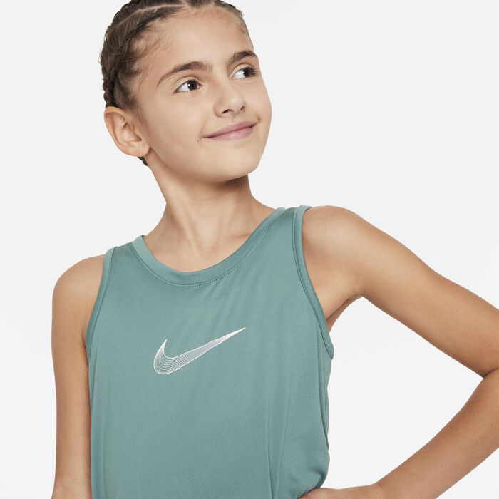 Nike Kids' Dri-FIT One Training Tank Green Nike Kids' Dri-FIT One Training Tank Green image number 2
