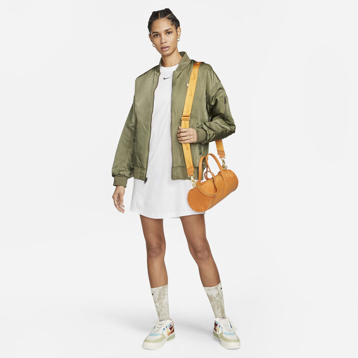 Nike Women's Sportswear Essential T-Shirt Dress White image number 4