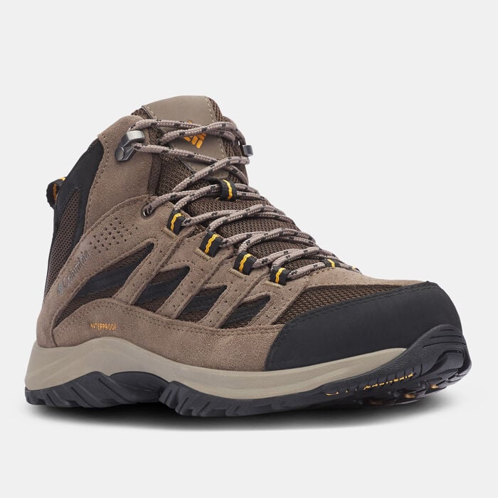 Columbia Men's Crestwood II Mid Waterproof Hiking Shoes Brown Columbia Men's Crestwood II Mid Waterproof Hiking Shoes Brown image number 1