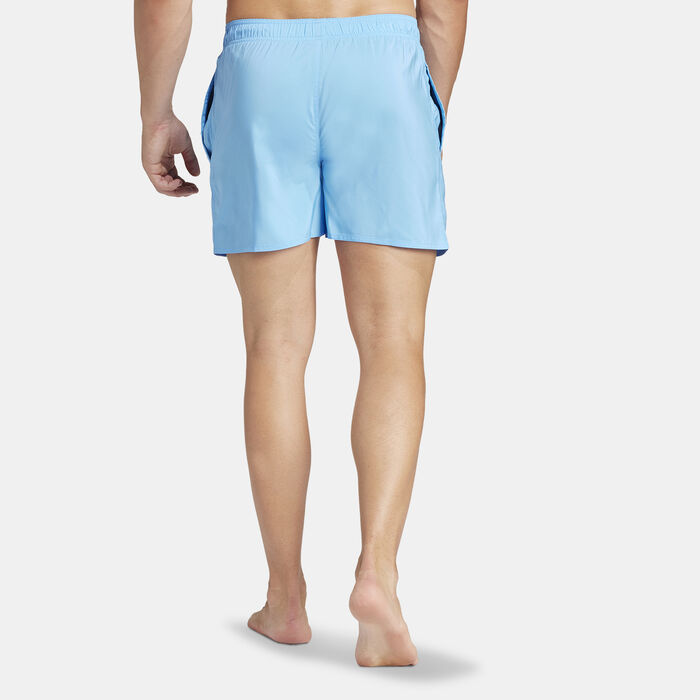 adidas Men's Solid CLX Swim Shorts Blue adidas Men's Solid CLX Swim Shorts Blue image number 1