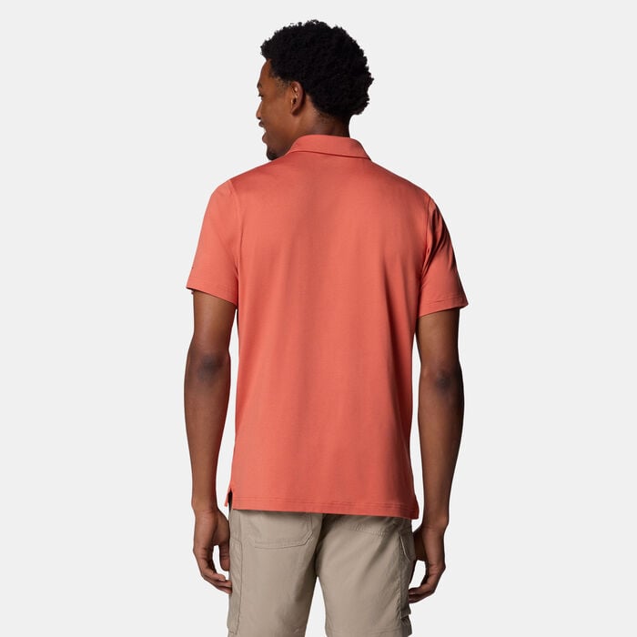 Columbia Men's Tech Trail™ Polo T-Shirt Red Columbia Men's Tech Trail™ Polo T-Shirt Red image number 1