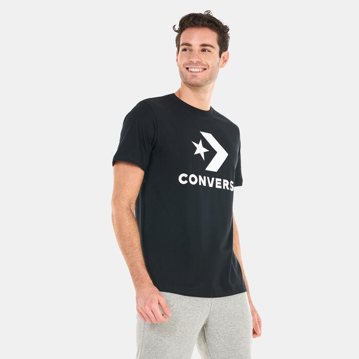 Converse Go-To Star Chevron Logo T-Shirt Black Converse Go-To Star Chevron Logo T-Shirt Black image number 0