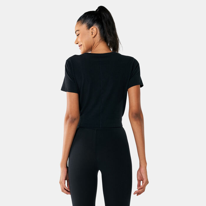 Nike Women's Dri-FIT One Luxe T-Shirt Black Nike Women's Dri-FIT One Luxe T-Shirt Black image number 1