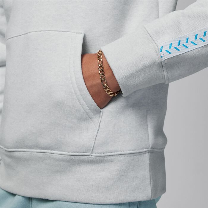 Jordan Kids' MJ Flight MVP Pullover Hoodie Grey Jordan Kids' MJ Flight MVP Pullover Hoodie Grey image number 2