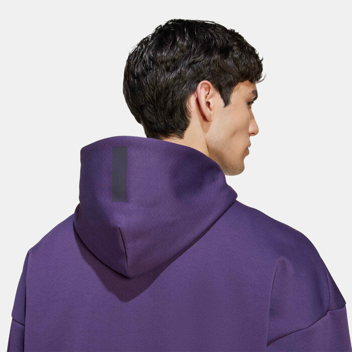 adidas Men's Z.N.E. Full-Zip Hoodie Purple adidas Men's Z.N.E. Full-Zip Hoodie Purple image number 4