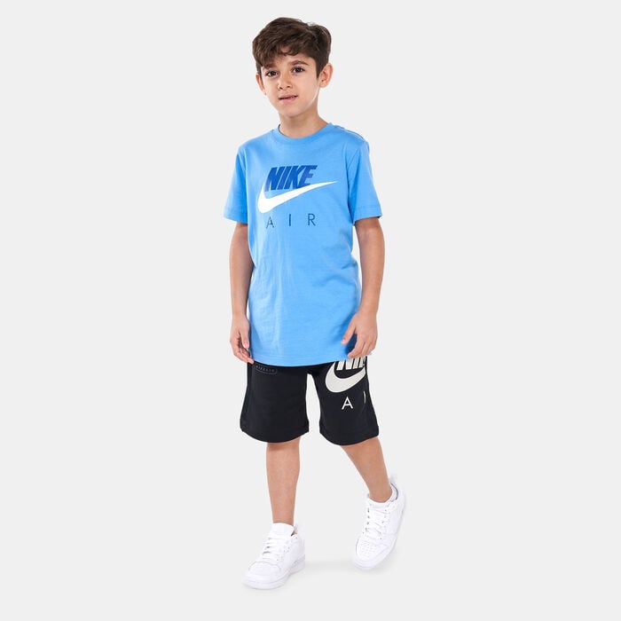 Nike Kids' Air French Terry Shorts (Older Kids) Black Nike Kids' Air French Terry Shorts (Older Kids) Black image number 2