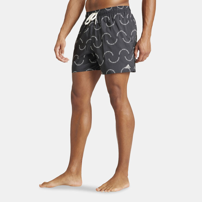 adidas Men's Wave Logo CLX Swimming Shorts Black image number 0