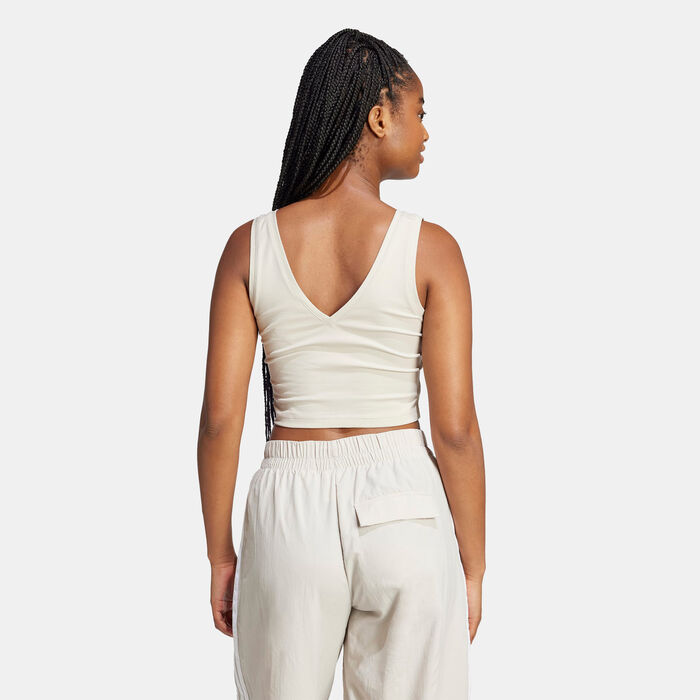 adidas Women's Essentials Lifestyle Tank Top Beige adidas Women's Essentials Lifestyle Tank Top Beige image number 1
