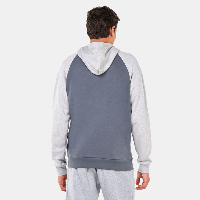Under Armour Men's UA Rival WM Colourblock Hoodie Grey Under Armour Men's UA Rival WM Colourblock Hoodie Grey image number 1